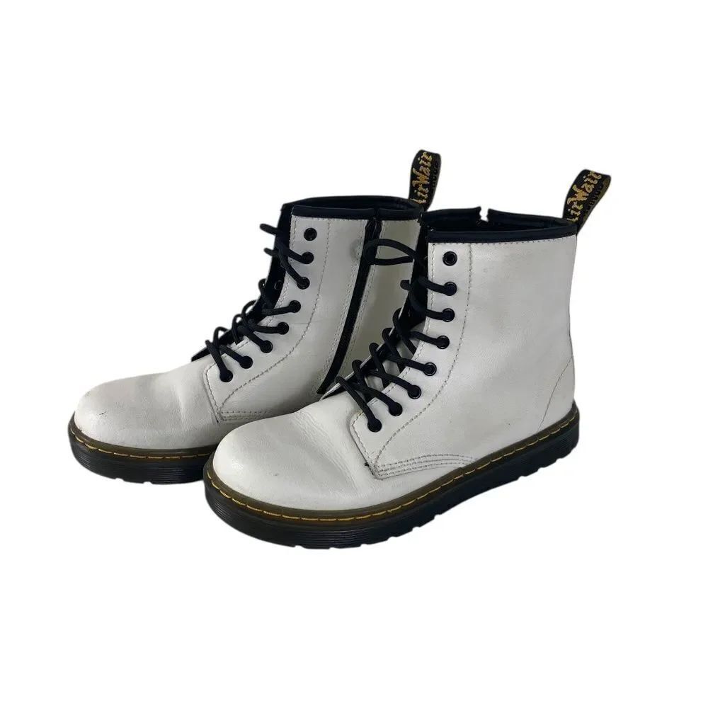 Dr Martens sz 5 White ZAVALA J Aw004 Original Air Wair Leather bounce